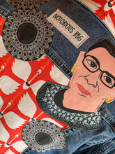 Load image into Gallery viewer, Womens Jean Jacket NOTORIOUS RBG “GINSBIRD”