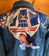 Load image into Gallery viewer, Womens Jean Jacket LOST at SEA