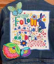 Load image into Gallery viewer, Girls Jean Jacket FOLLOW YOUR DAYDREAMS