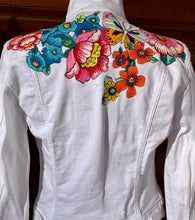 Load image into Gallery viewer, Womens Jean Jacket FLOWER PUNCH