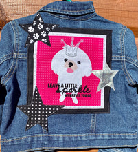 Load image into Gallery viewer, Girls Jean Jacket PRINCESS PUP!