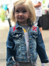 Load image into Gallery viewer, Girls Jean Jacket COWGIRL UP!