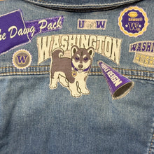 Load image into Gallery viewer, Boys or Girls Jean Jacket MINI HUSKIES FAN
