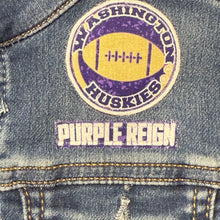 Load image into Gallery viewer, Boys or Girls Jean Jacket MINI HUSKIES FAN
