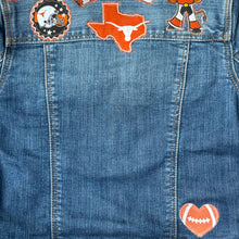 Load image into Gallery viewer, Boys or Girls Jean Jacket MINI LONGHORNS FAN
