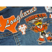 Load image into Gallery viewer, Boys or Girls Jean Jacket MINI LONGHORNS FAN
