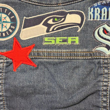 Load image into Gallery viewer, Boys or Girls Jean Jacket MINI SEATTLE SPORTS FAN
