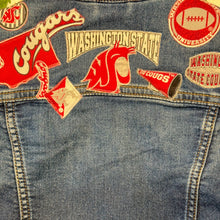 Load image into Gallery viewer, Boys or Girls Jean Jacket MINI COUGARS FAN
