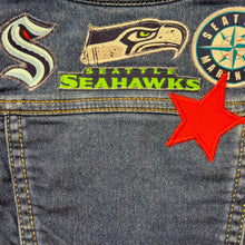 Load image into Gallery viewer, Boys or Girls Jean Jacket MINI SEATTLE SPORTS FAN
