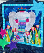 Load image into Gallery viewer, Boys or Girls Jean Jacket COLORFUL WILD ANIMALS
