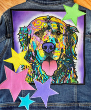 Load image into Gallery viewer, Girls Jean Jacket DOG LOVE
