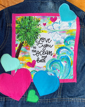 Load image into Gallery viewer, Girls Jean Jacket OCEAN LOVE
