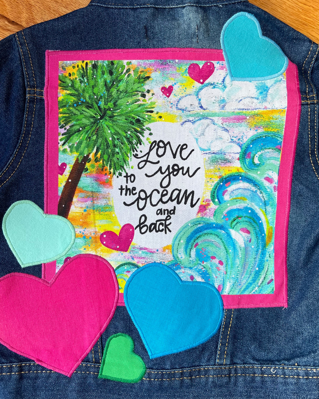 Girls Jean Jacket OCEAN LOVE