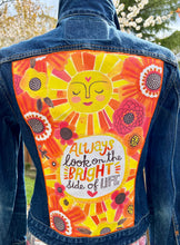 Load image into Gallery viewer, Womens Jean Jacket BRIGHT SIDE
