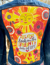Load image into Gallery viewer, Womens Jean Jacket BRIGHT SIDE
