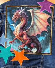 Load image into Gallery viewer, Boys or Girls Jean Jacket  REAL LIVE DRAGONS!!
