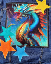 Load image into Gallery viewer, Boys or Girls Jean Jacket  REAL LIVE DRAGONS!!
