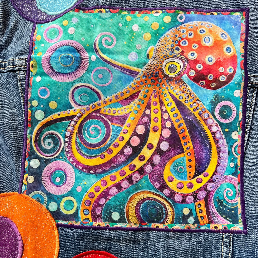 Boys or Girls Jean Jacket MAGICAL OCTOPUS!