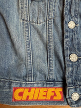 Load image into Gallery viewer, Boys or Girls Jean Jacket MINI CHIEFS FAN
