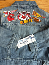 Load image into Gallery viewer, ChiefsKidsJeanJacket
