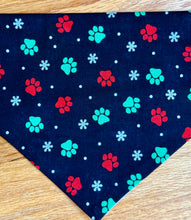 Load image into Gallery viewer, Dog Bandana BUFFALO CHECK GRINCH For your Really Grinchy Pup!
