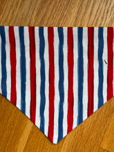 Load image into Gallery viewer, Dog Bandana ALL AMERICAN BUTTERFLY Patriotic Neckwear for your All American Girl
