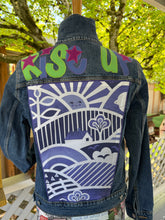 Load image into Gallery viewer, Womens Jean Jacket RISE UP!
