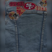 Load and play video in Gallery viewer, Boys or Girls Jean Jacket MINI 49ERS FAN
