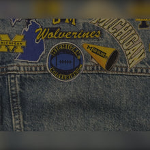 Load and play video in Gallery viewer, WolverinesKidsJeanJacket
