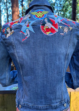 Load image into Gallery viewer, Womens Jean Jacket WONDER WOMAN!
