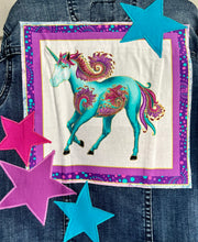 Load image into Gallery viewer, Girls Jean Jacket MAGICAL UNICORN
