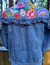 Load image into Gallery viewer, Womens Jean Jacket  FRIDA Ruffled
