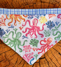 Load image into Gallery viewer, Dog Bandana MY OCTOPUS TEACHER Ocean Wisdom for your 4 Legged Friend
