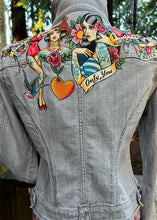 Load image into Gallery viewer, Womens Jean Jacket ALL OR NOTHING
