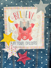 Load image into Gallery viewer, Girls Jean Jacket WHEN PIGS FLY
