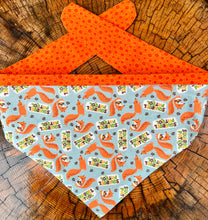 Load image into Gallery viewer, Dog Bandana  SQUIRREL PATROL the PERFECT Bandana for your critter chaser!
