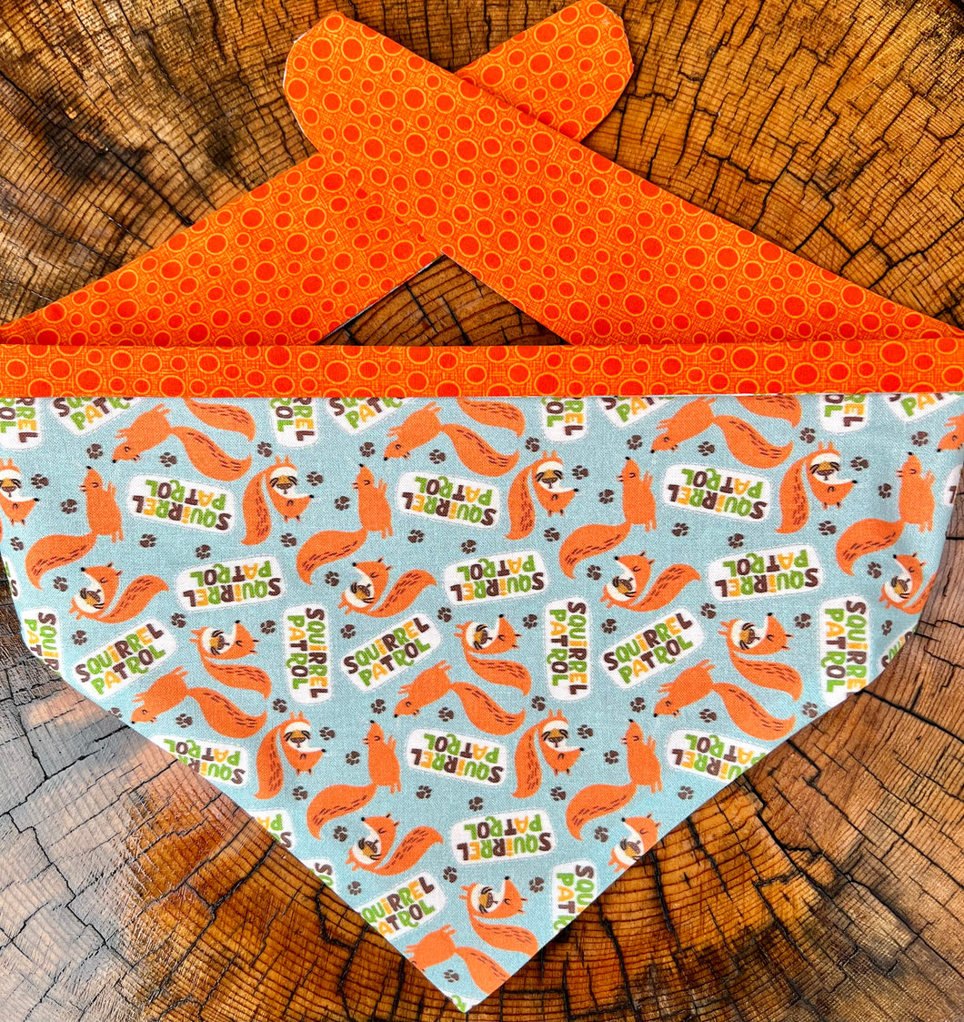 Dog Bandana  SQUIRREL PATROL the PERFECT Bandana for your critter chaser!