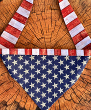 Load image into Gallery viewer, Dog Bandana STARS&amp;STRIPES Cool American Flag Bandana for your Little Patriot
