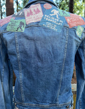 Load image into Gallery viewer, Womens Jean Jacket SASQUATCH LOVE
