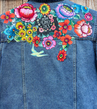 Load image into Gallery viewer, Womens Jean Jacket TOTAL BADASS
