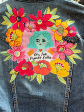 Load image into Gallery viewer, Womens Jean Jacket ANGEL ATTITUDE Cute and Very Sassy
