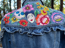 Load image into Gallery viewer, Womens Jean Jacket  FRIDA Ruffled
