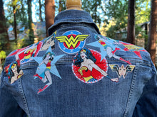 Load image into Gallery viewer, Womens Jean Jacket WONDER WOMAN!
