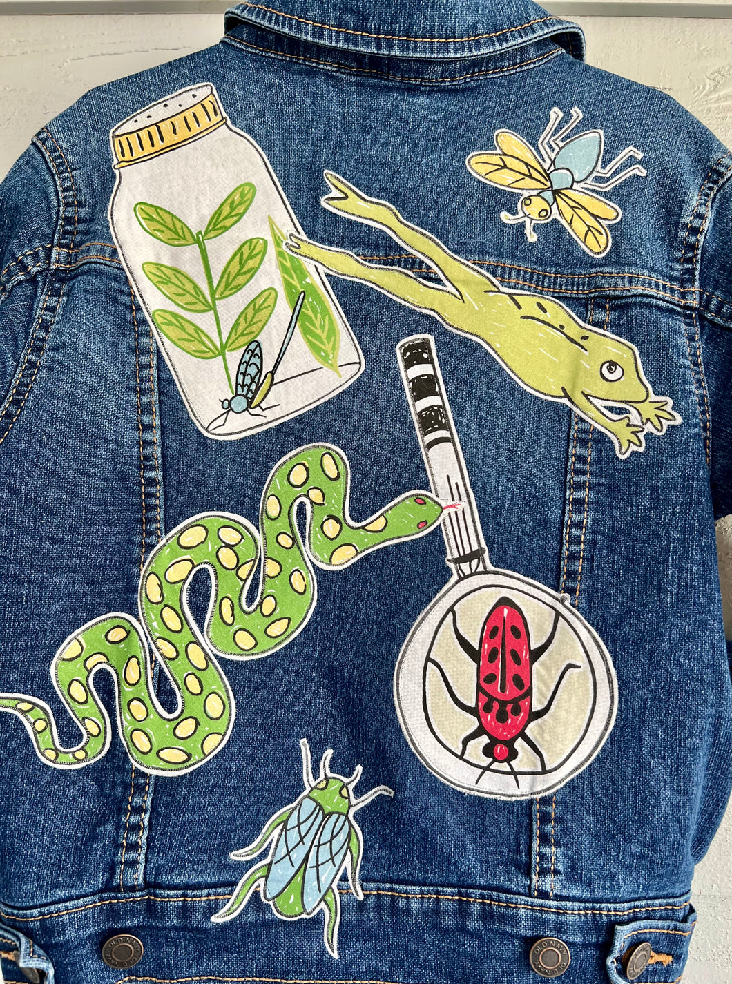 Boys or Girls Jean Jacket CRAWLY THINGS!
