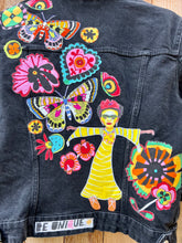 Load image into Gallery viewer, Womens Jean Jacket FRIDA IN BOLD COLORS
