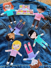 Load image into Gallery viewer, Girls Jean Jacket GIRL POWER
