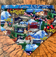 Load image into Gallery viewer, Dog Bandana SEATTLE COLLAGE Rich Seattle Fabric for your Seattle Lovin&#39;Pup!
