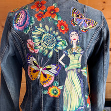 Load image into Gallery viewer, Womens Jean Jacket FRIDA in Green
