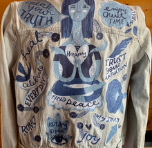 Load image into Gallery viewer, Womens Jean Jacket SPEAK YOUR TRUTH
