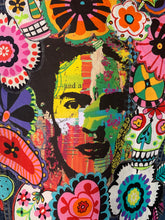 Load image into Gallery viewer, Womens Jean Jacket FRIDA Wild and Colorful!
